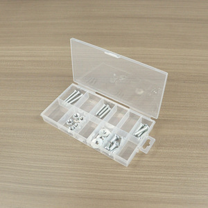 Transparent Plastic <b>Storage</b> <b>Box</b> 12 Grids 14.6x7.7x1.8cm For Screws Buttons Jewelry <b>Small</b> Parts Sorting Packaging - Product Image 3