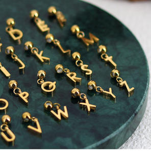 Pendentif en acier inoxydable à faire soi-même, lettres et chiffres, avec chaîne extractible, bracelet, collier, idéal pour la création de bijoux - Product Image 3