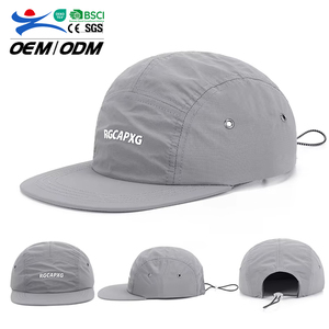 RongGuang Wholesale OEM ODM Summer Blank Custom Fashion Adjustable <strong>Flat</strong> Polyester Snapback <strong>Cap</strong> Sports <strong>Cap</strong> for <strong>Women</strong> Men - Product Image 1