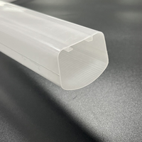 Diffuseur de lumière fluorescente blanc en polycarbonate de style asiatique moderne Bming Optical pour bande LED et lumière linéaire d'intérieur