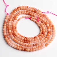 Accessoires de bijoux à bricoler soi-même personnalisables 2mm 3mm perles de bracelet en œil de tigre naturel petites perles de pierre en vrac d'agate rouge