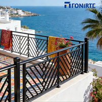 Clôture de sécurité en métal décorative pour balcon, escalier, jardin, clôture de sécurité extérieure, aluminium moderne