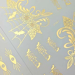 สติกเกอร์ลาย<span class=keywords><strong>สัก</strong></span>ชั่วคราวลายทองคำเปลว <span class=keywords><strong>ลาย</strong></span>กอธิค กะโหลก <span class=keywords><strong>ค้างคาว</strong></span> แมงมุม พระจันทร์ มันดาลา กันน้ำ สำหรับผู้หญิง เหมาะสำหรับงานเทศกาล - Product Image 5