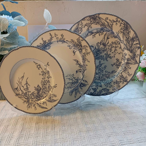 Platos de Cerámica Portuguesa de Lujo al por Mayor, Vajilla de Porcelana de Diseño, Juego de Platos de Cerámica para la Cena - Product Image 1