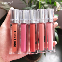 Marque privée Vente en gros Rouge à lèvres liquide mat Brillant à lèvres transparent rose nude imperméable Brillant à lèvres pailleté