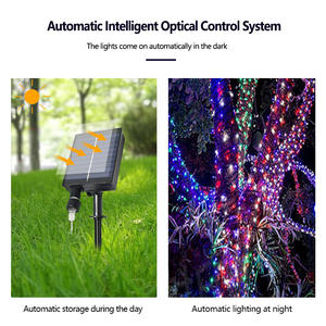 Guirlande lumineuse solaire, jardin féerique, lampe LED imperméable pour l'extérieur, pour Noël, les fêtes, la décoration de la maison - Product Image 6