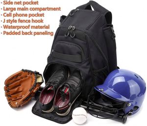 Sac à dos de baseball BSCI avec crochet de fixation, sac de sport pour femmes, sac à dos de receveur de softball - Product Image 3