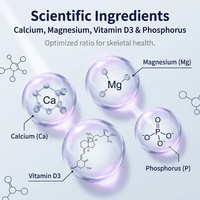 Nouveaux produits : Patch auto-adhésif D3/K2 Calcium pour la santé osseuse, à libération prolongée de calcium et magnésium, étiquette privée OEM