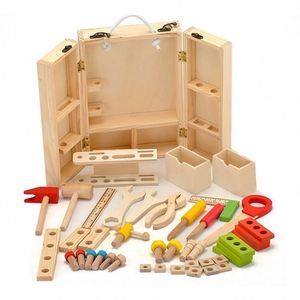 2020 New Wholesale Educational Kids Multi Function Wooden Repair <b>Tools</b> Kit <b>Toy</b> Toysrunner 200217001c - Product Image 1