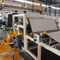 Ligne de production d'extrusion de films et plaques auto-adhésifs automatiques en PE, TPO, EVA, PVC de 2 m de large, extrudeuse monovis et calandre