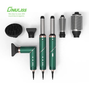 Cepillo de Aire Caliente 7 en 1, Juego de Herramientas de Peinado, Secador Eléctrico de Alta Velocidad de 1200 W, Plancha, Rizador, Secador de Pelo Iónico - Product Image 6