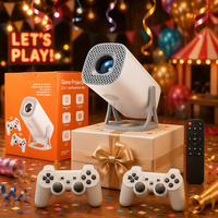 Projecteur de cinéma maison portable intelligent Junuo S40 150ANSI 720P 40-120 pouces avec haut-parleurs intégrés, LED LCD à courte focale, Android 14, pour jeux