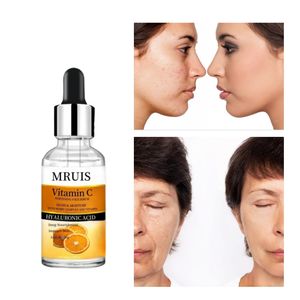 Suero facial blanqueador antienvejecimiento orgánico de 30ml con ácido hialurónico VC natural y vitaminas cuidado hidratante de la piel deshacerse de Zits - Product Image 1