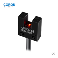 CORON GG5A-U2M U - Capteur photoélectrique à fente, capteur de type folk, sortie NPN/PNP 5-24VDC, pour la détection de bouchons de bouteilles et le comptage de tablettes