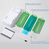 Kit d'installation de protection d'écran pour téléphone portable avec verre trempé de qualité AAA, plateau et outil d'installation faciles pour