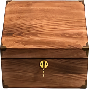 Классические многофункциональные прямоугольные шкатулки для хранения из массива дерева с лаковым покрытием темно-коричневого цвета, экологичные, с откидной крышкой, объемом 3-6 л. - Product Image 5