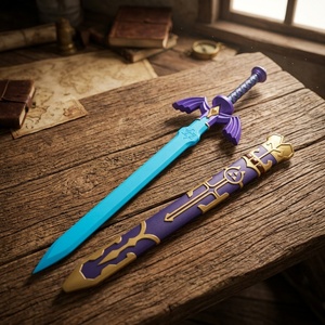 Épée de jouet en mousse PU The Legend of <span class=keywords><strong>Zelda</strong></span> Blue Blade, sûre, souple, légère, durable, accessoire de cosplay, arme de scène fantastique, personnalisable - Product Image 2
