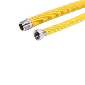 Mangueira de gás flexível de 1 polegada, fios de metal natural de aço inoxidável para cozinha, mangueira termo de alta pressão - Product Image 1