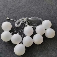 Accessoires de mariage, lustre à boules blanc laiteux à 10 têtes, guirlande lumineuse suspendue, luminaire suspendu pour la décoration de fête de mariage