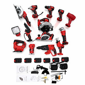 Kit de Herramientas Eléctricas Inalámbricas Versátiles, Herramientas Eléctricas Recargables con Batería para <span class=keywords><strong>Carpintero</strong></span>, Construcción y Servicio de Reparaciones - Product Image 1