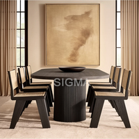 Moderne Innen möbel Esszimmer möbel Familie Indoor Esszimmer Holz Tisch und Stuhl Set