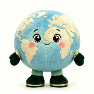 Peluche personnalisée de la Terre, peluche globe, peluche planète Terre, peluche Terre - Product Image 5