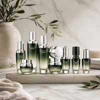 Bouteilles diffuseurs de parfum en verre dégradé marron avec impression de logo personnalisé, 120ml, 100ml, 60ml, 40ml, 30ml, 15ml, 50g, 30g, flacon cosmétique
