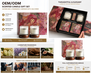Coffrets cadeaux de bougies parfumées avec logo personnalisé, bougies en cire de soja naturelle, fabricant de bougies OEM pour les commandes de cadeaux d'entreprise en gros - Product Image 5