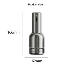 Moulin à poivre électrique réglable personnalisé, rechargeable par USB, moulin à sel et à poivre automatique à une main avec 2 capsules à changement rapide - Product Image 6