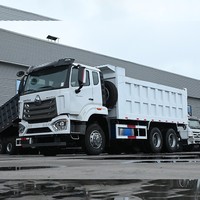 Truk Dump Howo NX 6x4 Putih 10 Roda Tipper Tugas Berat untuk Transportasi Pertambangan
