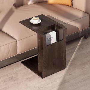 Đơn giản nhỏ rắn gỗ hiện đại Bàn cà phê sáng tạo bàn trà nội thất phòng khách bàn tròn sofa bên - Product Image 1