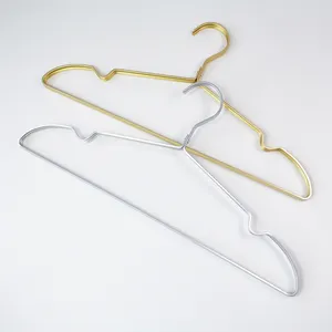 Алюминиевая вешалка, антикоррозийная золотая металлическая вешалка для пальто и одежды от производителя, бестселлер, алюминиевая вешалка для костюма