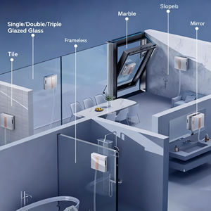 Robot <span class=keywords><strong>de</strong></span> nettoyage <span class=keywords><strong>de</strong></span> vitres électrique domestique avec détection d'obstacles sans fil, planification automatique <span class=keywords><strong>de</strong></span> la trajectoire, télécommande et fonction <span class=keywords><strong>de</strong></span> retour à l'origine - Product Image 5