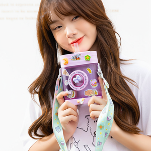 Bouteille d'eau de voyage de style sportif écologique unique à l'ancienne, nouvelle paille vintage kawaii en plastique unisexe, vaisselle - Product Image 1