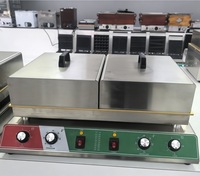 Pembuat Pancake Souffle Digital Listrik Komersial Baru 110V/220V Papan Tunggal Ganda 1 Dek 2 Loyang Buatan Cina
