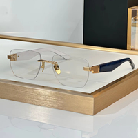 Monturas de Gafas Vintage de Lujo, Monturas Ópticas para Miopía, para Hombre y Mujer, Monturas de Gafas Cuadradas sin Aro de Acetato