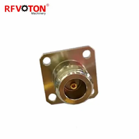Connecteur coaxial RF de type N femelle à 4 trous avec broches M3, prise à vis, convertisseur de connecteurs, fourni par l'usine