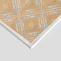Plaque de plafond en plâtre blanche unie et nettoyable pour la rénovation intérieure des bureaux, complexes hôteliers et autres bâtiments