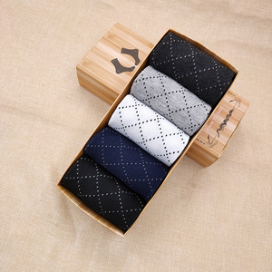 Confezione Regalo all'Ingrosso di 5 Paia di Calzini da <span class=keywords><strong>Uomo</strong></span> in Cotone, Tinta Unita, Stile Business Casual - Product Image 5
