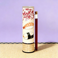 Tube en papier rond pour sushi Suka Sushi Burrito, emballage personnalisé, écologique, de qualité alimentaire, jetable, ensemble de contenants pour sushi