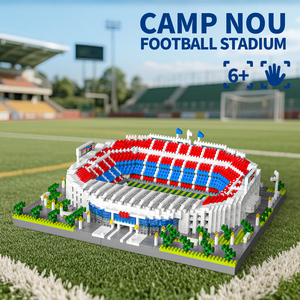 Juguete Educativo Moderno, DIY, Plástico ABS, Estructura de Tribuna Multicapa, Reconstrucción de Escenas, Modelo de <span class=keywords><strong>Campo</strong></span> de Fútbol, Set de Construcción - Product Image 4