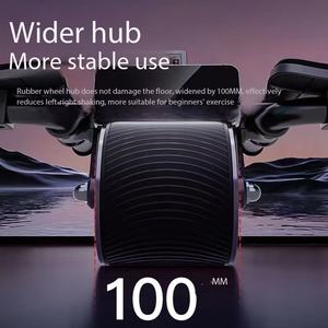 Rimbalzo Automatico in Ferro per Ruote con Supporto per Gomito <span class=keywords><strong>e</strong></span> Tappetino per <span class=keywords><strong>Ginocchia</strong></span>, Timer Incluso, per Uso Unisex in Palestra - Product Image 2