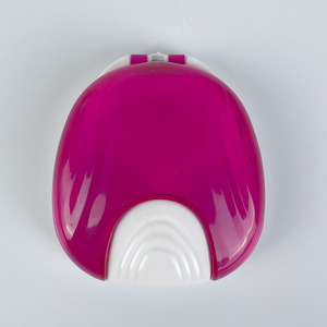 Estuche dental de plástico para retenedores de ortodoncia, estuche dental con forma de concha, almacenamiento tipo squeeze, caja portátil para cuidado y limpieza. - Product Image 2
