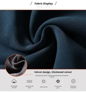 Pull en molleton épais <span class=keywords><strong>pour</strong></span> <span class=keywords><strong>homme</strong></span>, style décontracté, col à revers, manches longues, tricoté, effet deux-pièces, <span class=keywords><strong>pour</strong></span> l'automne et l'hiver - Product Image 5