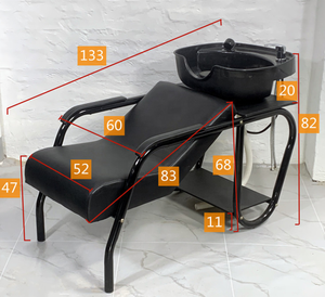 Offre Spéciale : Fauteuil de Lavage Noir Économique pour Salon de Coiffure – Lit de Shampooing avec Bac et Chaise pour Salon de Coiffure et Barbier - Product Image 6