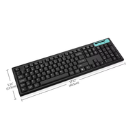 SMK-55350AG SQT Keyboard dan Mouse Nirkabel Slim 2.4GHz Tingkat Pemula, Aksesori Laptop Terlaris
