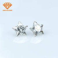 Diamante Moissanita de 1 Quilate, Creado en Laboratorio, Corte Estrella de Cinco Puntas, Color Blanco D, Personalizado