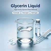 Glycérine liquide raffinée de qualité alimentaire à 99,5 % de pureté, fournie par l'usine, pour l'industrie cosmétique