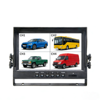 Sistema de Cámara de Reversa Portátil de Fábrica con 4 Canales AHD, Pantalla IPS de 1024x600, Grabación en Tarjeta TF, Monitoreo Digital de Reversa para 1080P, 1 Año de Garantía