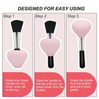 Couvre-pinceau de maquillage en silicone et protecteur pour pinceau